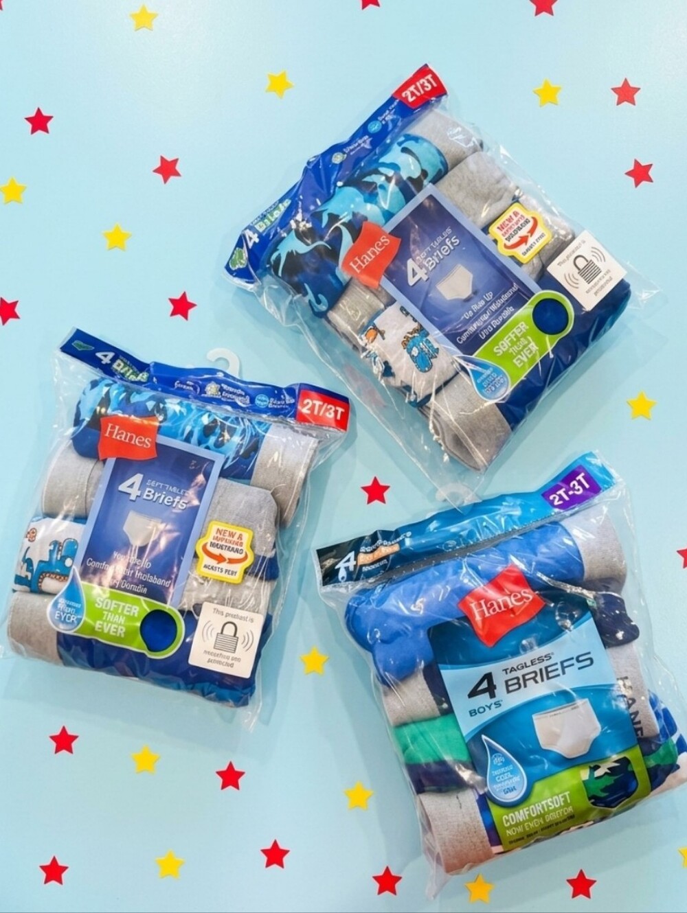 3 Packs Of Boy's Briefs